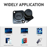 5Pcs Usb 3.1 Type C Panel Mount Coupler, Usb C Pass Through Connector, Female