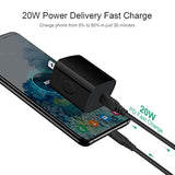 20W Usb C Fast Phone Charger For Samsung Galaxy A56 A36 A26 A55 A35 A54 5G A53 A73 A23 A71 A51 A52 A42 A32 A15 A13 A03S A30, S24 S23 S22 Ultra 5G S21 Fe S10 S10E Plus, Z Fold Flip 5 6 (6Ft Cable)