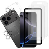 Anti Glare Matte Screen Protector For iPhone 17 Pro Tempered Glass Anti Fingerprint Film 2-Pack with Camera Lens Protector 2-Pack and Easy Alignment