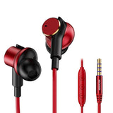 Wired Earbuds Dual-Drive Iron Ring In-Ear Headphones With Mic Hi-Res Immersive