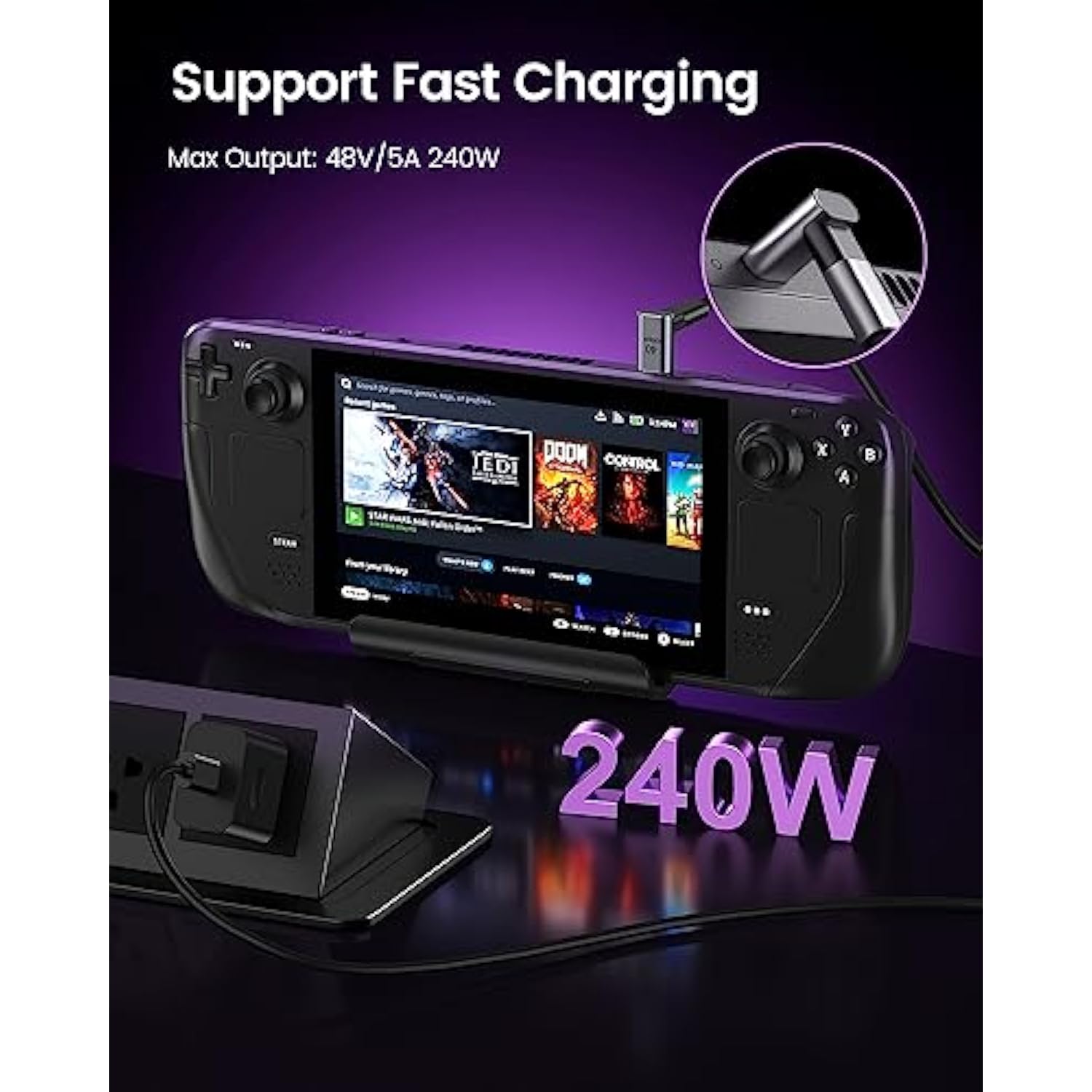 90 Degree Usb C Adapter, Right Angle Usb C Male To Female Extender 240W, Usb4