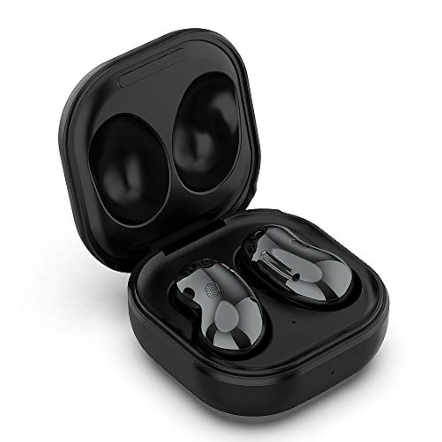Wired Charging Case For Galaxy Buds Live Sm-R180, Replacement Charger Case Cover With 3.3Ft Usb-C Cable For Samsung Galaxy Buds Live Earbuds (Black)