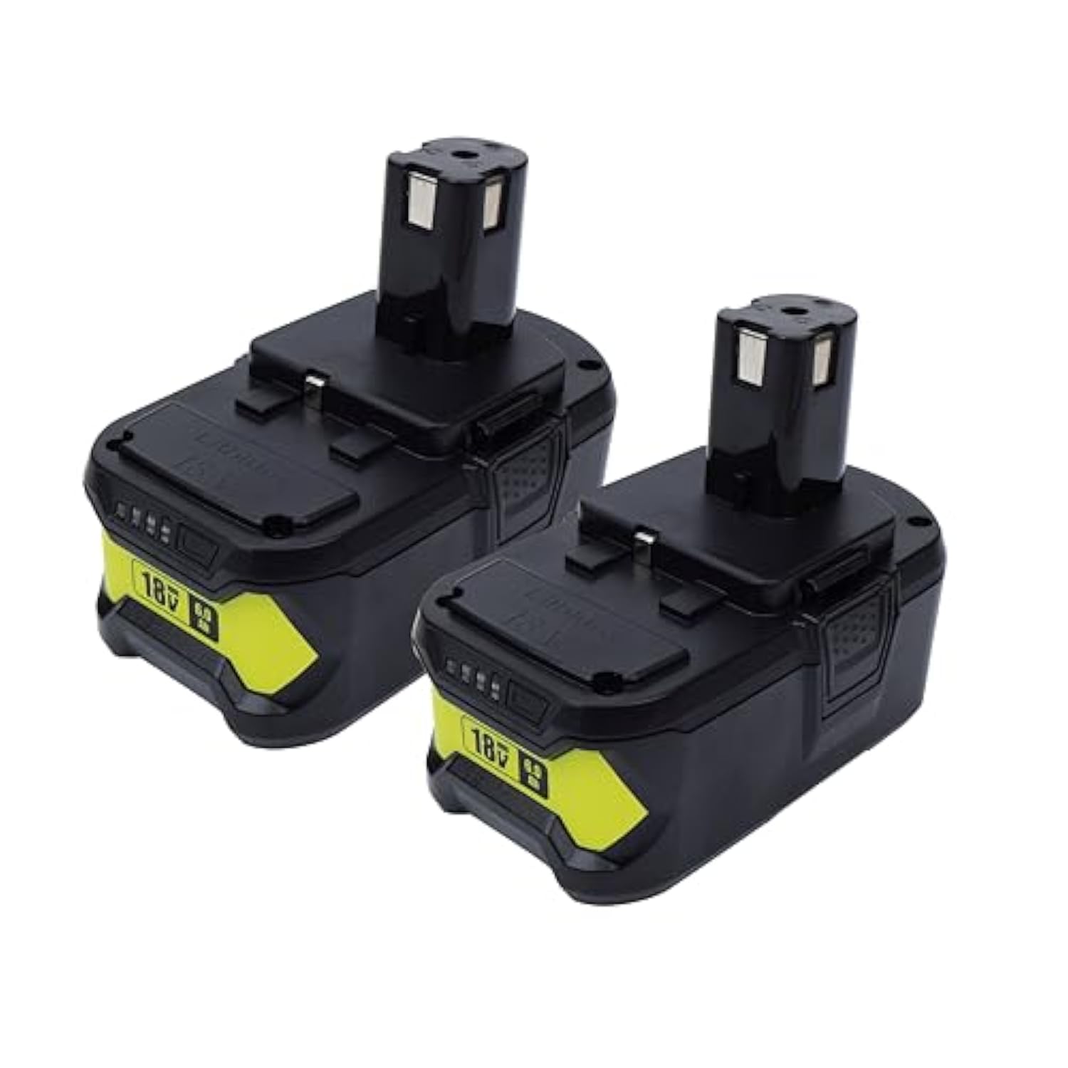2Packs 6000Mah 18V Replacement Lithium Battery For 18V Battery P102 P103 P105 P107 P109 One+ Cordless Tool Battery