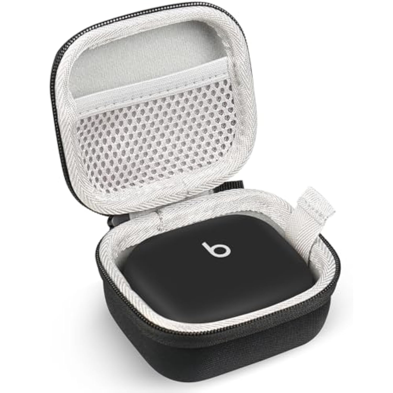 Earbud Case Compatible With Beats Powerbeats Pro 2 Wireless Bluetooth Earbuds, Portable Travel Hard Shell Earphone Case - With Clip (Black)
