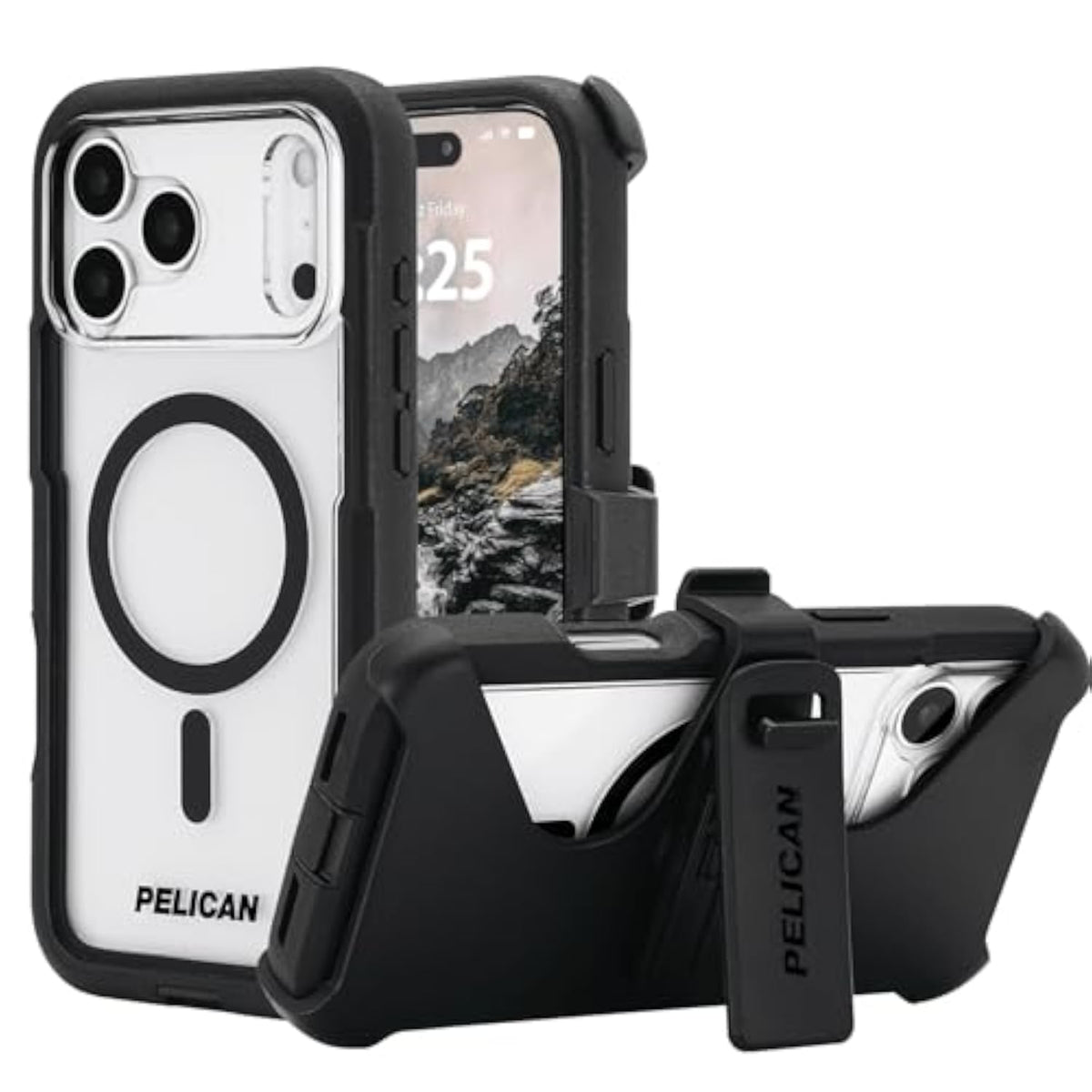 Voyager iPhone 17 Pro Max MagSafe Phone Case - Black and Clear