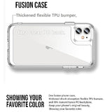 Compatible With Iphone 11 Case: With [Tempered Glass Screen Protector][Built-In 4 Airbags][Not-Yellowing] Military-Grade Shockproof Protective Phone Case For Iphone 11, Crystal Clear