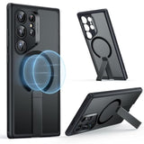 Esr For Samsung Galaxy S24 Ultra Magsafe Case With Kickstand, Wireless Charging Compatible With Magnetic, 3 Stand Modes, -Grade Protection, Shockproof Case Slim Fit For S24 Ultra, Black
