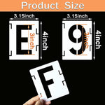 3 Inch Letter Stencils Symbol Numbers Craft Stencils, 42 Pcs Reusable Alphabet Templates Interlocking Stencil Kit For Painting On Wood, Wall, Fabric, Rock, Sign, Diy Art Projects