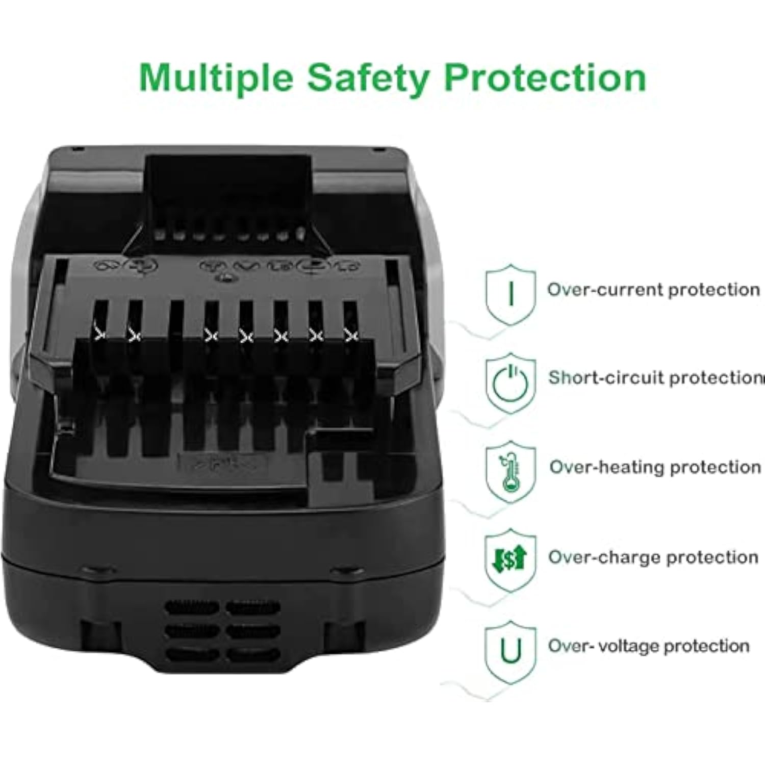 3.0Ah 18V Battery For Hitachi Bsl1815X Bsl1815S Bsl1830 Bsl1830C 330139 330557 339782 Replacement Battery Slide Style