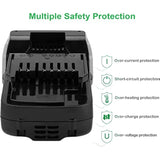 3.0Ah 18V Battery For Hitachi Bsl1815X Bsl1815S Bsl1830 Bsl1830C 330139 330557 339782 Replacement Battery Slide Style