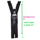 Super Large Plastic Zipper Size 20# Heavy Duty Zippers 10 In Long With