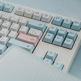 Cuxiu Chalk Pbt Keycaps 136 Keys Dye Sub Keycap Set Korean Keycap For Cherry M
