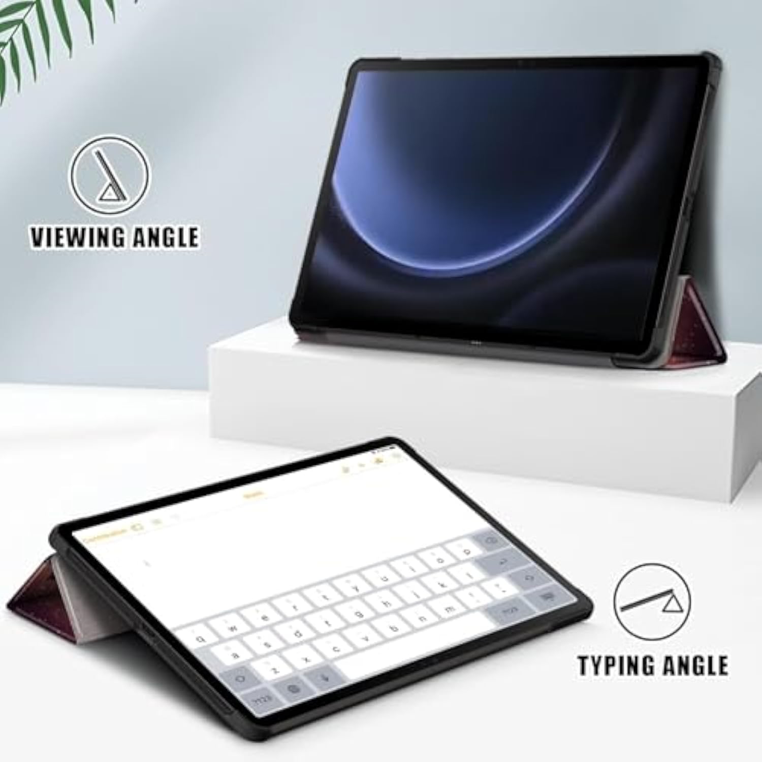 Case For Samsung Galaxy Tab S9 Fe / S9 2023 11 Inch, Folding Folio Ultra-Thin
