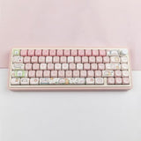 Pbt Keycaps For Mechanical Keyboard - 145 Keys Pink Pig Keycaps, Dye-Sublimati