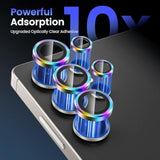 (3+2Pcs Compatible With Samsung Galaxy S25 Ultra Camera Lens Protector, 9H Tempered Glass Camera Cover Screen Protector Metal Individual Ring [Installation Tray][Case Friendly]