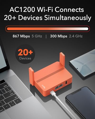 Ac1200 Pocket-Sized Wi-Fi Travel Router, Extender/Repeater For Hotel&Public Network, Wisp, Vpn Client And Server, Usb,Tr1200