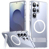 Magnetic Samsung Galaxy S25 Ultra Case, 3 Stand Ways, Military Grade Protection