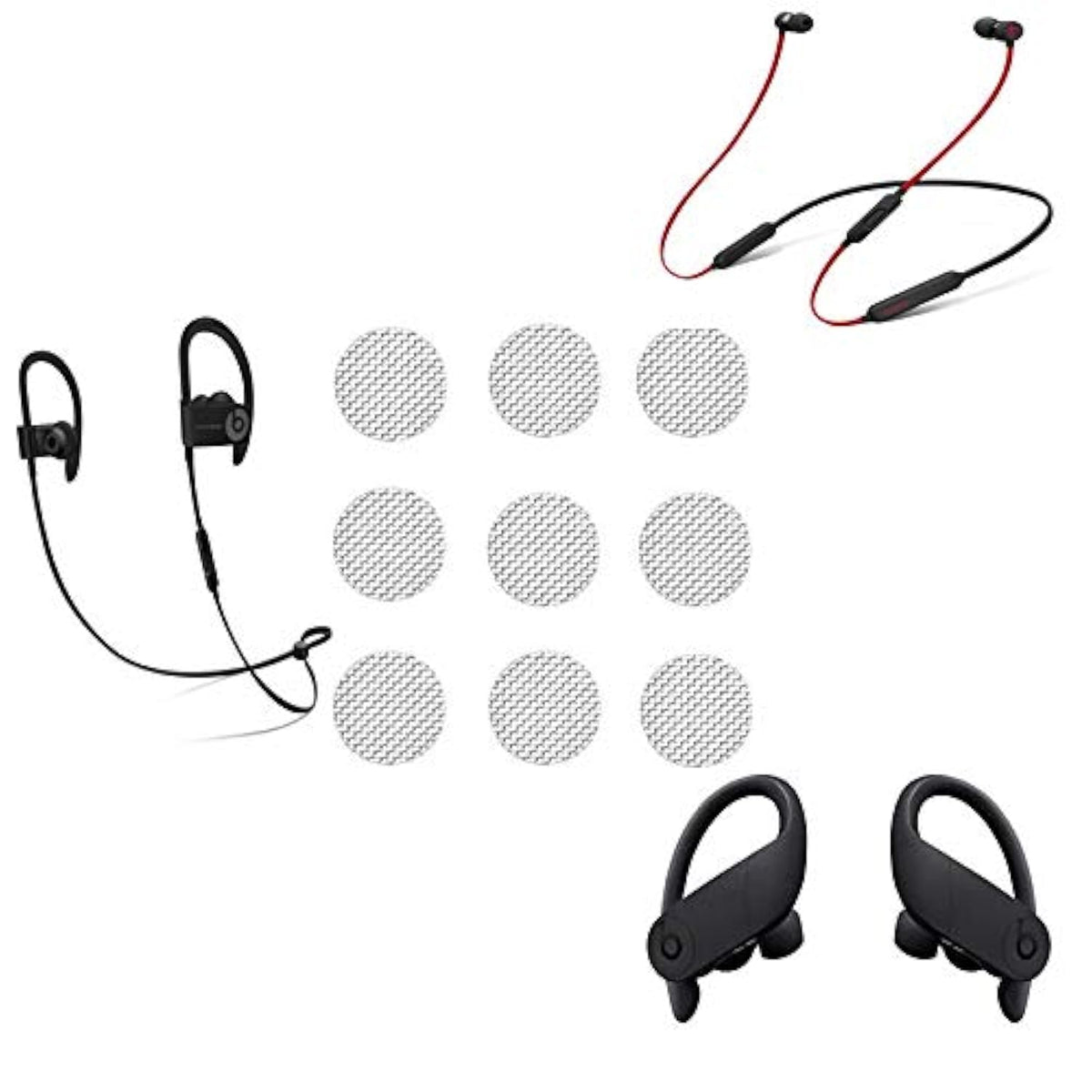 Earphone Filter Mesh Replacement Earbuds Dusty Filter Compatible for Beats x,Urbeats2,Urbeats3,Powerbeats pro,Powerbeats2,Powerbeats3 (5MM)