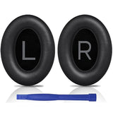 Earpads Replacement For Bose Quietcomfort 45 (Qc45)/Quietcomfort Se (Qc Se)/Quiet Comfort Wireless Over-Ear Headphones, Ear Pads Cushions With Softer Protein Leather - Black