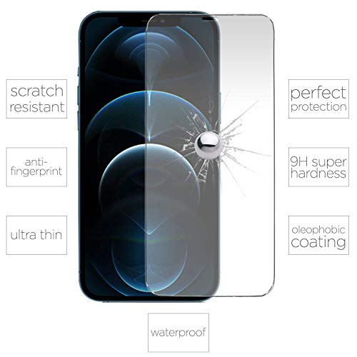 Screen Protector Tempered Glass Compatible with  iPhone 15 (2 Pack)