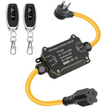 Ac110V Waterproof Remote Control Power Switch,Equipped With A Multi-Functional Socket Plug, Ac110/230/240/250 V/20A Waterproof Wireless Light Switch,165 Ft,Suitable For Lamps And Electrical Equipment