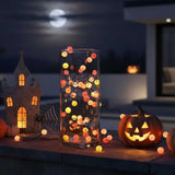 40 Berry Cluster Lights - Outdoor/Indoor Christmas Lights With Timer, Battery Powered Fairy String Lights In Red, Orange