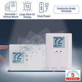 Pro Psd111B Non-Programmable Thermostat For Home Use; 1 Heat, 1 Cool