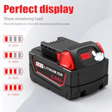 5.5Ah M18 Battery Replacement For Milwaukee M18 Battery 48-11-1812 48-11-1820 48-11-1840 48-11-1850 48-11-1852 48-11-1862 Compatible With Milwaukee 18V Battery (2 Pack)