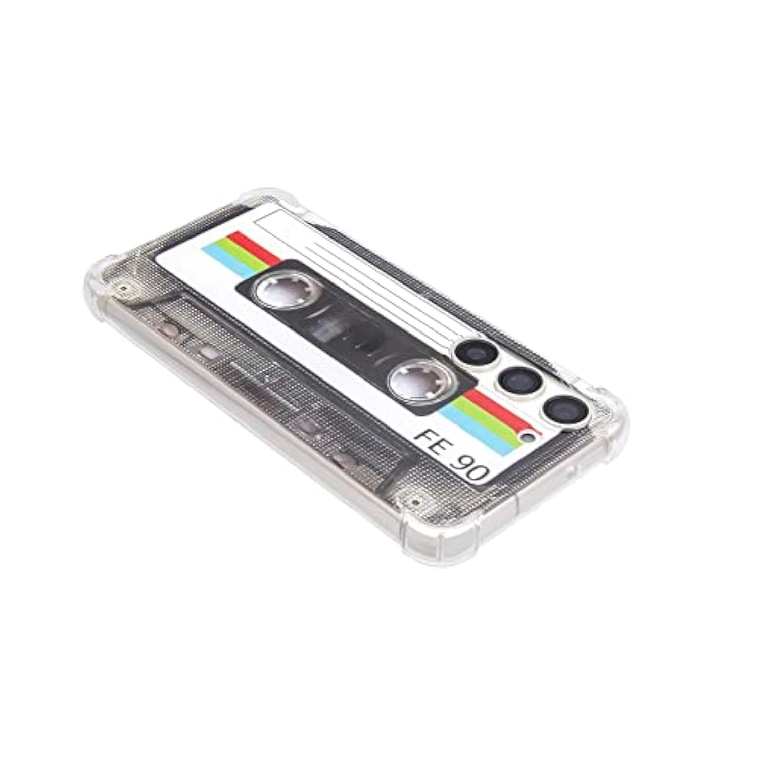 Case For Galaxy S23 With Reinforced Corners Tpu Soft Bumper Retro Cassette Tape Case Compatible With Samsung Galaxy S23