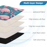 Laptop Sleeve Laptop Cover Computer Carrying Case Case Notebook Bag Briefcase Cushion Protective L Flamingo Lotus Pattern