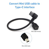 Mini Usb Female To Type C Male Cable,Usb-C Male To Mini Usb Female Adapter Con