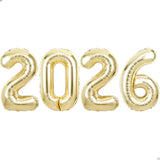 40In 2026 Light Gold Balloons Champagne New Year Party Decorations