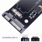 Cablecc USB 3.0 to 12+6pin SSD HDD to SATA 22Pin Hard Disk Cartridge Drive for