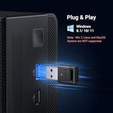 UGREEN USB Bluetooth 5.3 Adapter for PC, Plug & Play for Windows 11/10/8.1, Bluetooth Receiver & Transmitter for Keyboard/Mouse/Headphone/Speakers/Printer