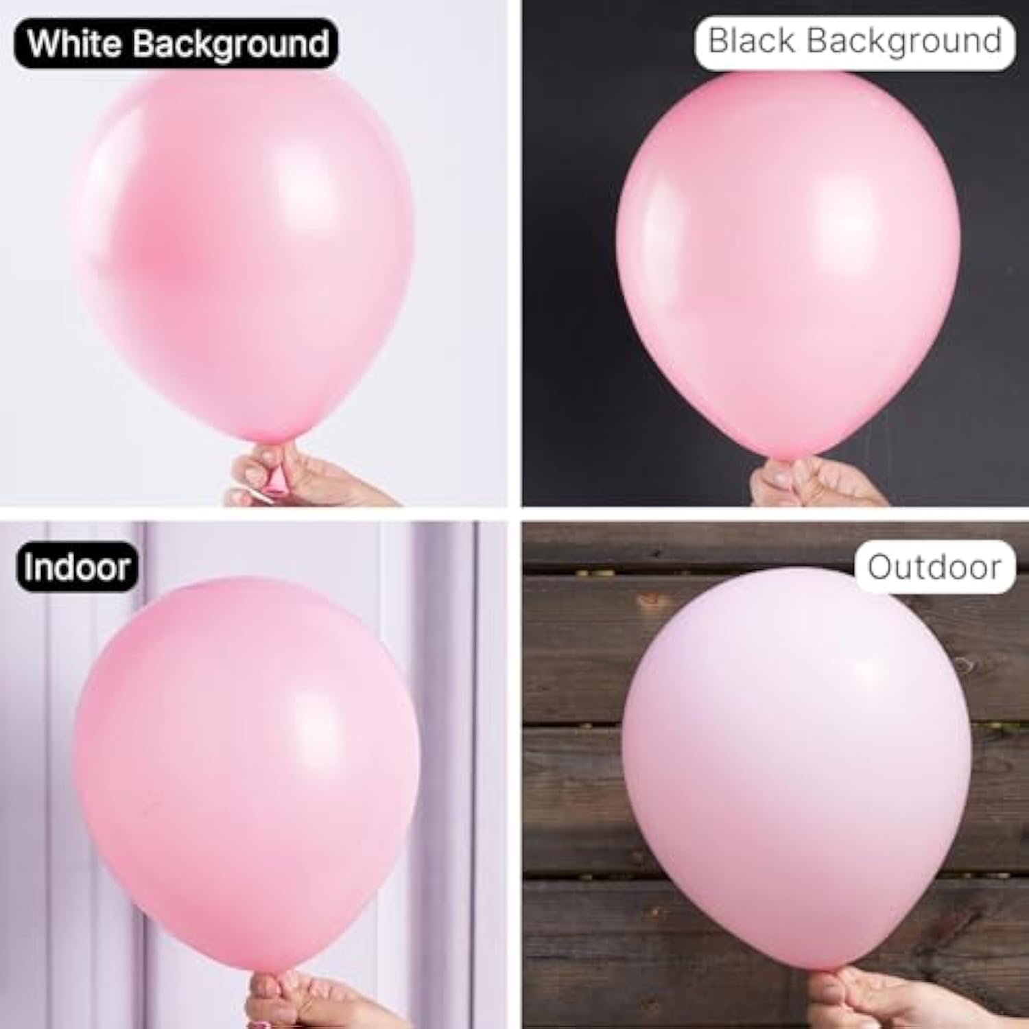 127-Pc Light Pink Balloon Arch Kit 36/18/12/10/5" Pastel Decor