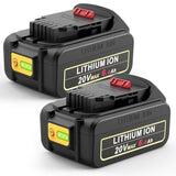 2Pack 20V 6.0Ah Replacement For Dewalt Battery Compatible With Dewalt 20V Max Xr Tools Dcb200, Dcb201, Dcb203, Dcb204, Dcb205, Dcb181, Dcb180, Dcb206, Dcd/Dcf/Dcg Series Cordless Power Tools