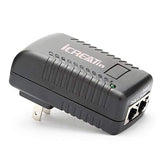 Wall Plug Poe Injector With 48V Power Supply 802.3Af For Most Cisco/Polycom/Aastra Phones And More