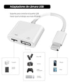 Lightning to USB 2in1 Converter Charger Jack Adapter Cable OTG for  for iPhone 14 13 12 11 Pro MAX 7 8 Plus X SE XS XR for iPad Air Accessories
