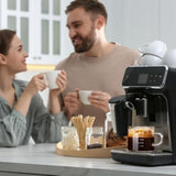 2 Pack Measuring Cups, 75Ml Espresso Cups With Handle, Espresso Shot Glasses With V-Shaped Mouth, Clear Accessories, Milk Frothing Pitcher