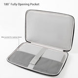 14 Inch Laptop Sleeve For Macbook Pro 14 Air Shockproof & Waterproof Case With Handle & Pockets Fits Dell Xps 14, Hp Spectre, Asus Zenbook, Black