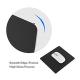Mouse Tray Aluminum Mouse Pad, Aluminum Alloy Non-Slip Gaming Mouse Pad Mat Double Sided Accurate Control Mousepad For Pc(Black)