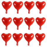 30Pcs 10 Inch Red Heart Balloons Valentine’S Day Heart Shape Foil Mylar Balloons Decoration For Romantic Valentine'S Day Wedding Bridal Shower Anniversary Engagement Party Supplies