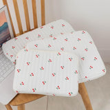 Cute Cherry Floral Laptop Sleeve Y2K Preppy Carrying Laptop Bag Cover Girly Coquette Puffy Quilted Tablet Liner Pouch (Cherry,11 Inch)