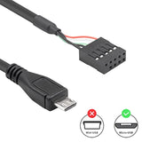 Usb Header To Micro Usb Cable, Micro Usb To Motherboard Header, Micro Usb Male