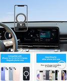 Car Phone Holder for Hyundai Kona/EV/Kona Electric 2024 2025 2026 Accessories Apply to 12.3 Inch Touch Screen Fixed Clip Magnetic Cell Phone Mount