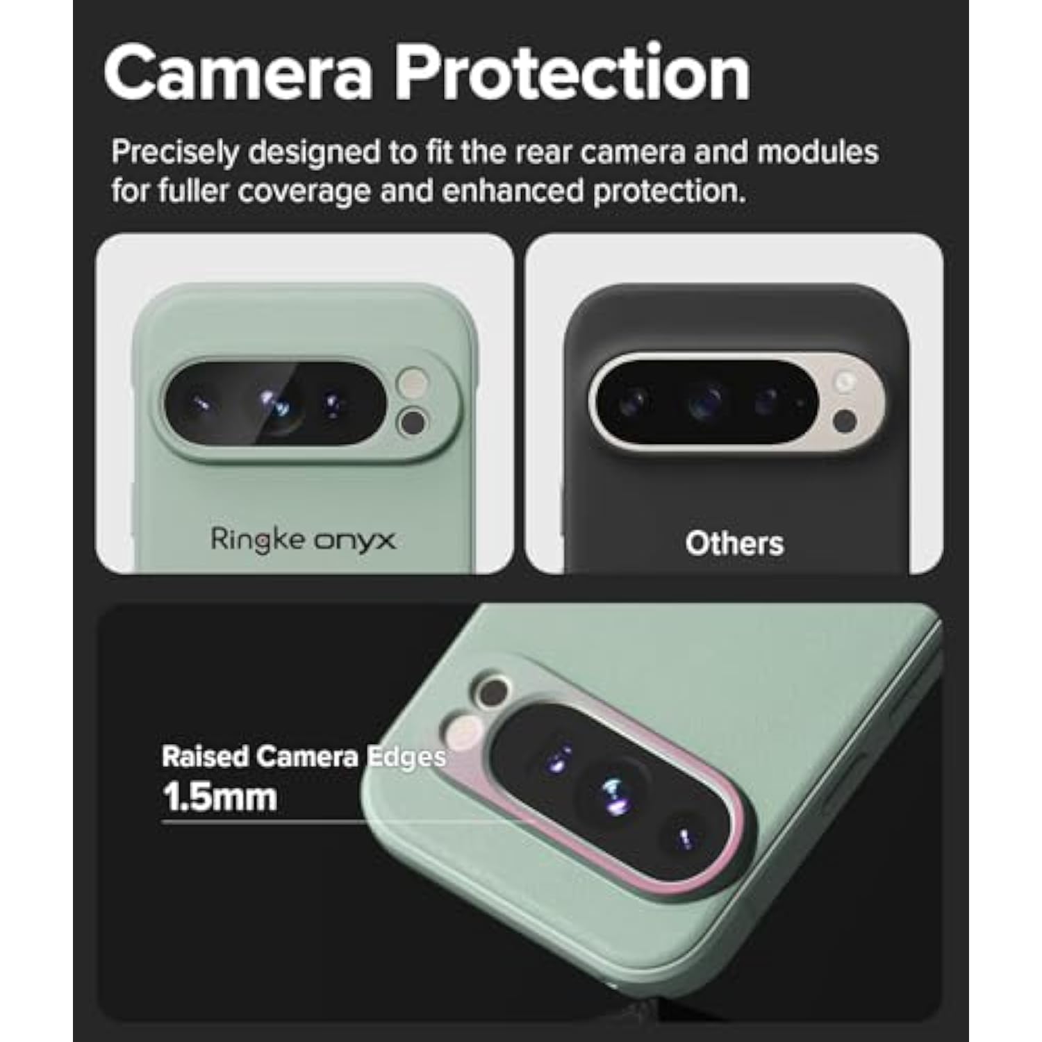Google Pixel 9 Pro XL Case, Anti-Fingerprint, Non-Slip Grip, Precise Cutouts - Mint