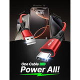 USB C Cable [2-Pack 6.6ft], Fast Charging Cord for iPhone 15, Galaxy, LG - Red