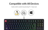 C3 Pro Tkl 80% Wired Mechanical Keyboard, 8K Polling Rate, Qmk/Via Programmable, Hot-Swappable, Rgb Backlit Shine-Through Keycaps, Super Banana Switch, For Windows/Mac