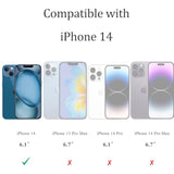 2 Pack Privacy Screen Protector For Iphone 14 Anti Spy Private Tempered Glass Film 6.1-Inch, 9H Hardness, Anti Scratch, Bubble Free, Case Friendly, Easy To Install
