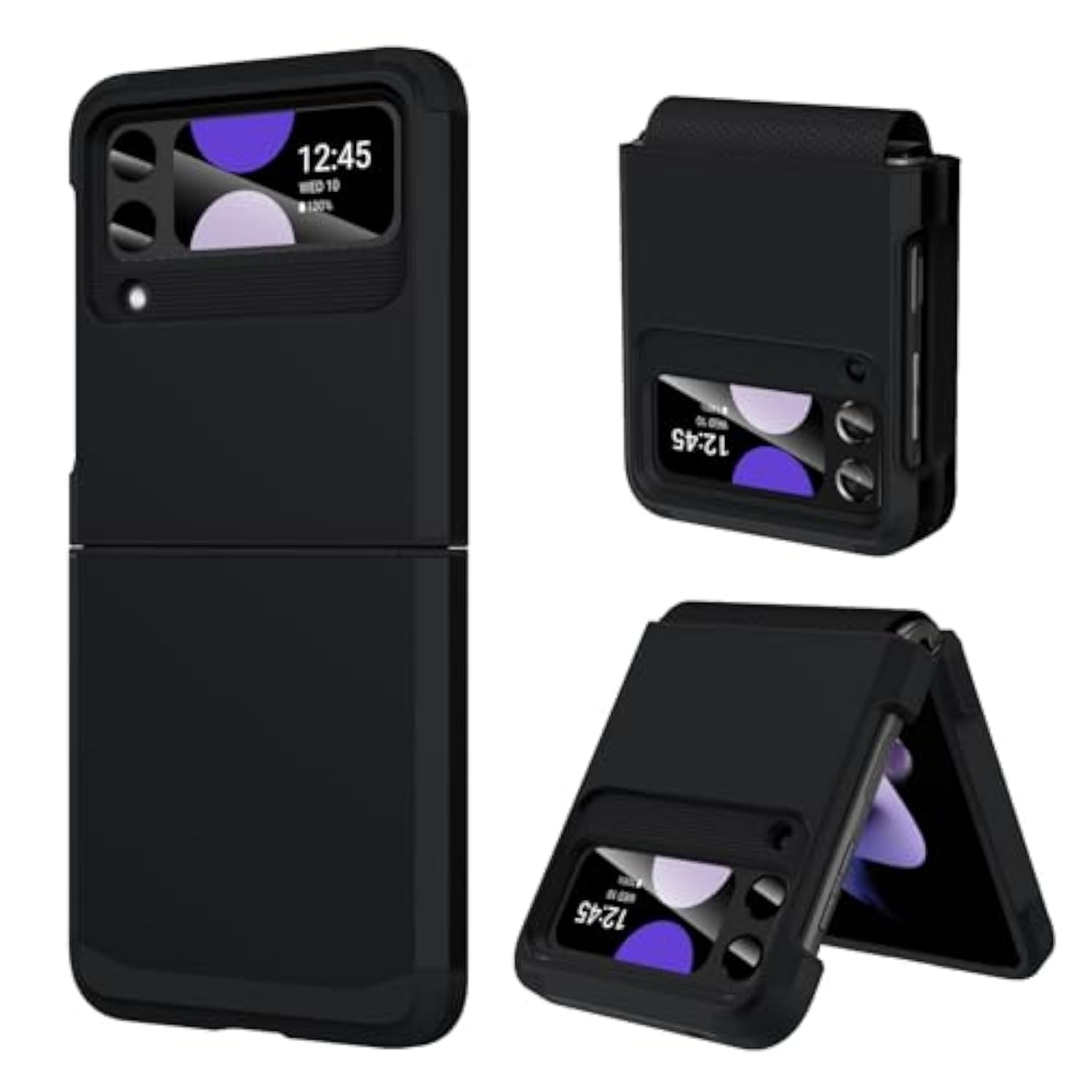 Heavy Duty Samsung Galaxy Z Flip 3 Case with Hinge Protection, Full Body Shockproof Anti Scratch Cover
